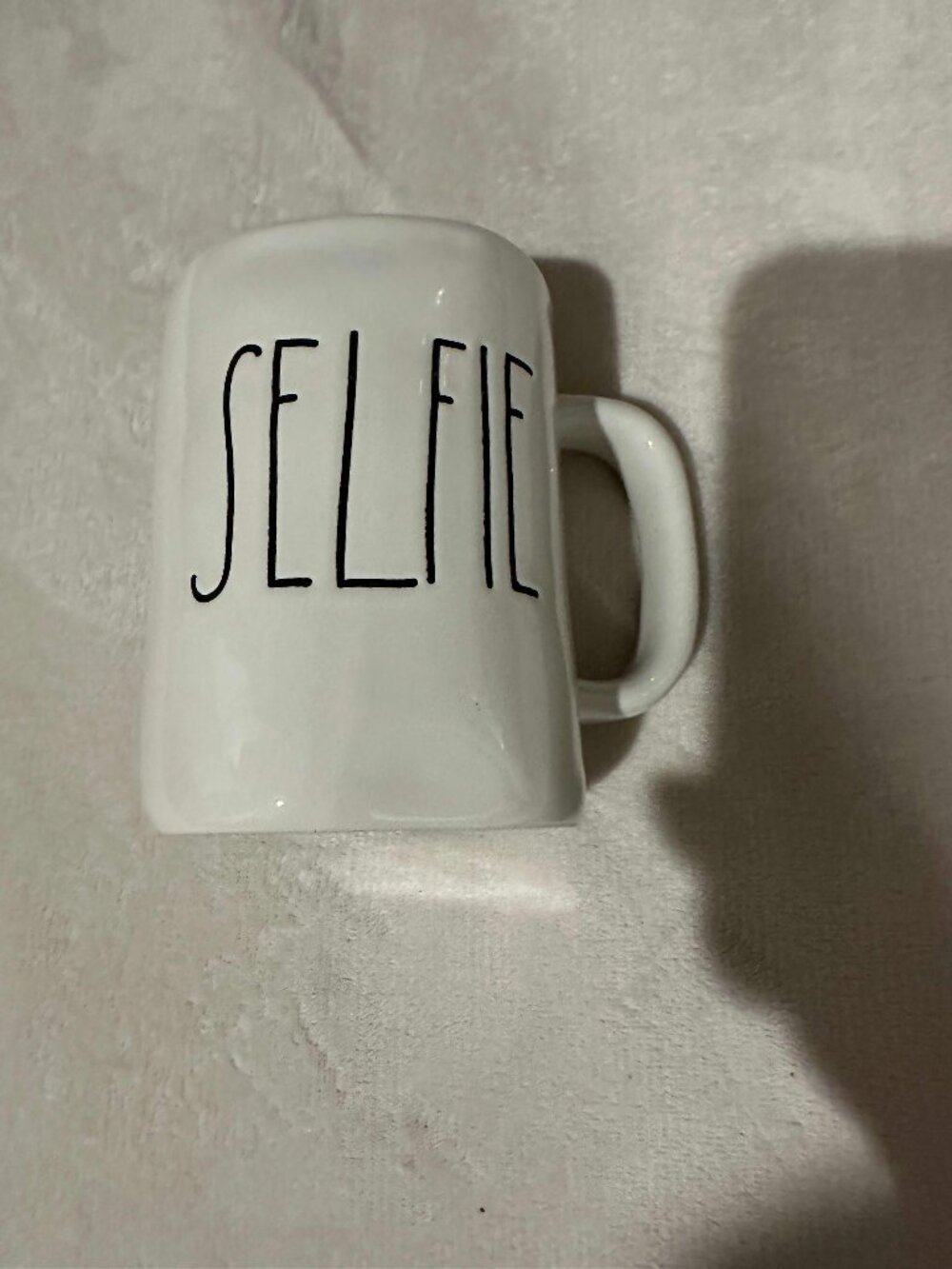 Rae Dunn Selfie Mug M stamped